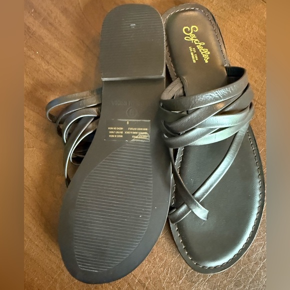 NWOT Seychelles from J.Jill Dark Espresso Brown Strappy Sandals SZ 9 - Picture 5 of 7